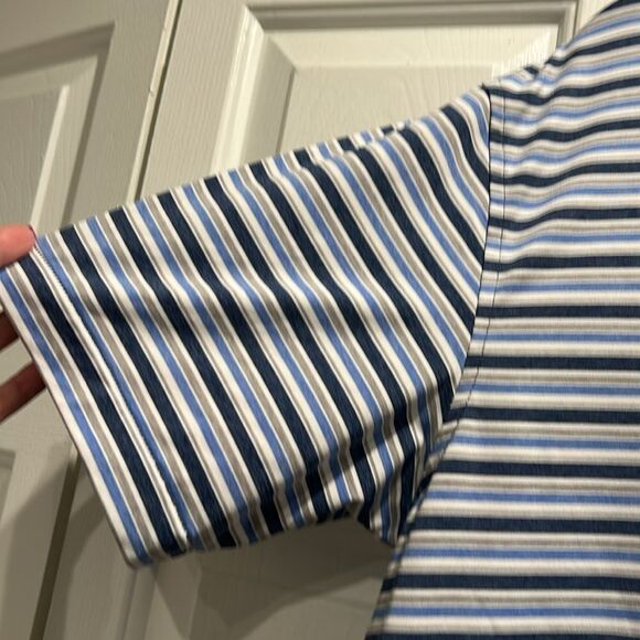 Peter Millar Summer Comfort Striped Shirt, Size Large - Picture 8 of 9